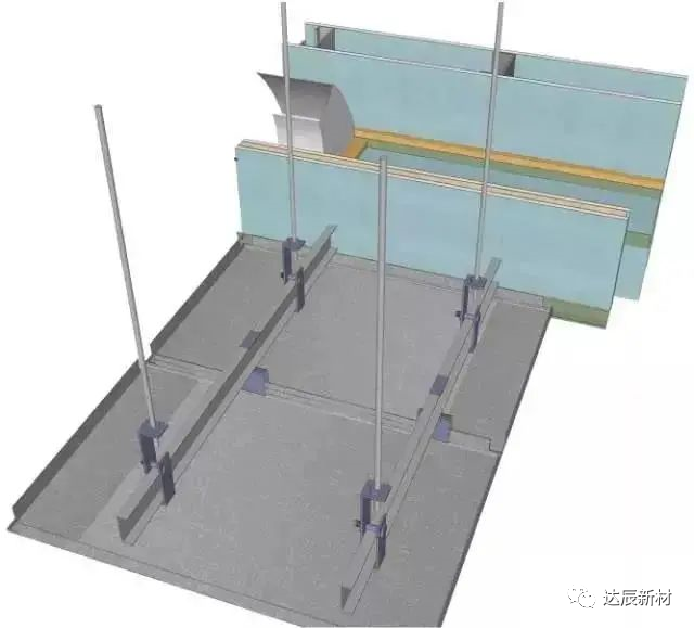 達(dá)辰新材施工第十八期地面、吊頂、墻面三維節(jié)點(diǎn)做法